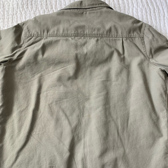 Woolrich Men’s Sherpa lined canvas shirt jacket - Picture 5 of 6